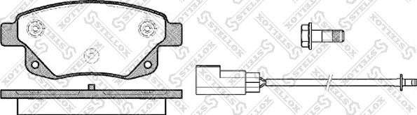 Stellox 1263 002-SX - Kit de plaquettes de frein, frein à disque cwaw.fr