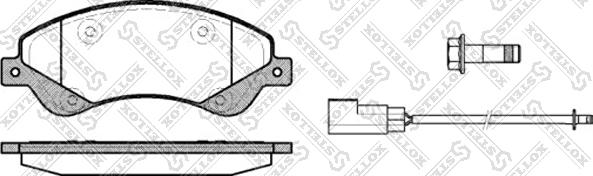 Stellox 1262 002L-SX - Kit de plaquettes de frein, frein à disque cwaw.fr