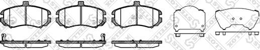 Stellox 1205 002L-SX - Kit de plaquettes de frein, frein à disque cwaw.fr