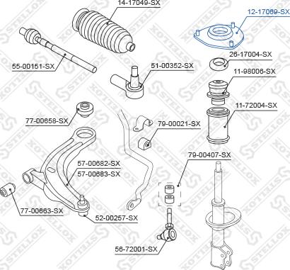 Stellox 12-17069-SX - Coupelle de suspension cwaw.fr