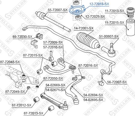 Stellox 12-72016-SX - Coupelle de suspension cwaw.fr