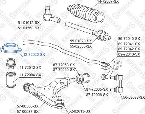 Stellox 12-72020-SX - Coupelle de suspension cwaw.fr