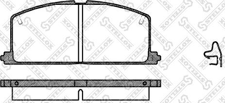 Stellox 178 004-SX - Kit de plaquettes de frein, frein à disque cwaw.fr