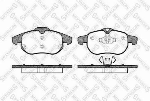 Stellox 899 000BL-SX - Kit de plaquettes de frein, frein à disque cwaw.fr