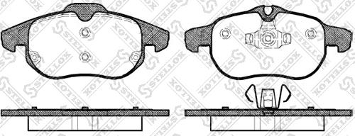 Stellox 899 000B-SX - Kit de plaquettes de frein, frein à disque cwaw.fr