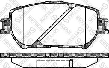 Stellox 895 000-SX - Kit de plaquettes de frein, frein à disque cwaw.fr