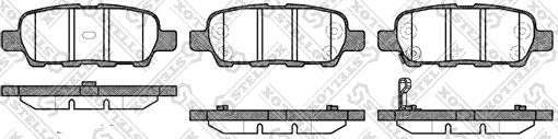 Stellox 890 012L-SX - Kit de plaquettes de frein, frein à disque cwaw.fr