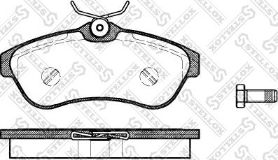 Stellox 891 000-SX - Kit de plaquettes de frein, frein à disque cwaw.fr