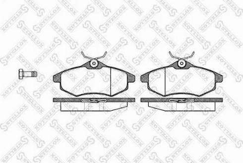 Stellox 892 000L-SX - Kit de plaquettes de frein, frein à disque cwaw.fr