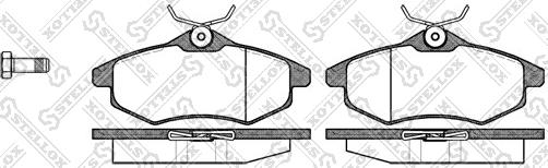 Stellox 892 000-SX - Kit de plaquettes de frein, frein à disque cwaw.fr