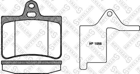 Stellox 841 000L-SX - Kit de plaquettes de frein, frein à disque cwaw.fr