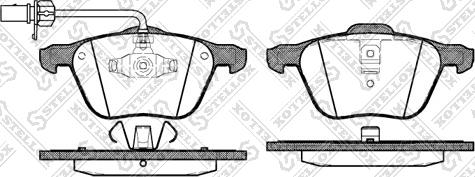 Stellox 847 002BL-SX - Kit de plaquettes de frein, frein à disque cwaw.fr