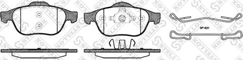 Stellox 854 000B-SX - Kit de plaquettes de frein, frein à disque cwaw.fr