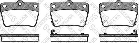 Stellox 850 002B-SX - Kit de plaquettes de frein, frein à disque cwaw.fr