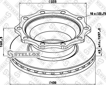 Stellox 85-00814-SX - Disque de frein cwaw.fr