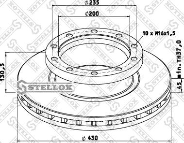 Stellox 85-00790-SX - Disque de frein cwaw.fr