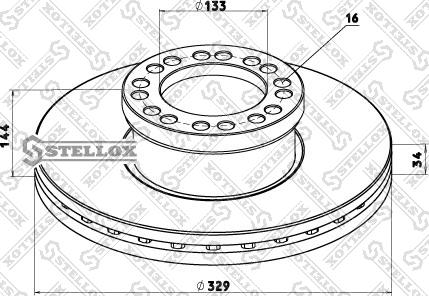 Stellox 85-00754-SX - Disque de frein cwaw.fr