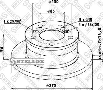 Stellox 85-00763-SX - Disque de frein cwaw.fr