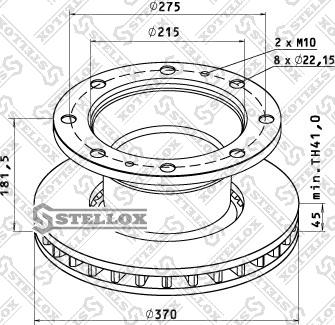 Stellox 85-00782-SX - Disque de frein cwaw.fr