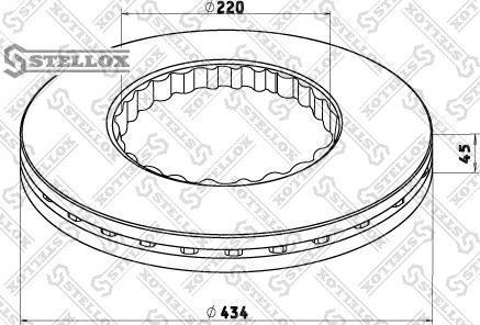 Stellox 85-00734-SX - Disque de frein cwaw.fr