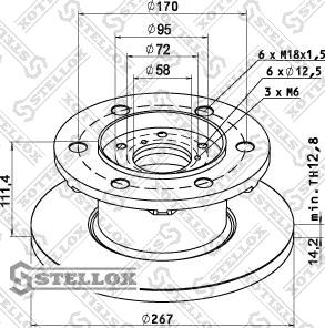 Stellox 85-00735-SX - Disque de frein cwaw.fr