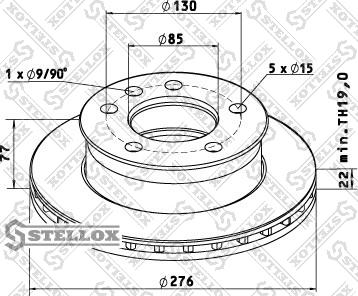 Stellox 85-00730-SX - Disque de frein cwaw.fr