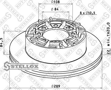 Stellox 85-00737-SX - Disque de frein cwaw.fr