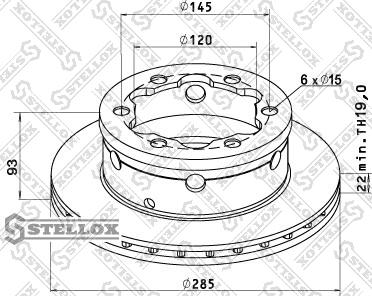 Stellox 85-00721-SX - Disque de frein cwaw.fr