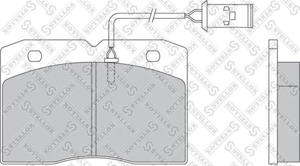 Stellox 85-01408-SX - Kit de plaquettes de frein, frein à disque cwaw.fr