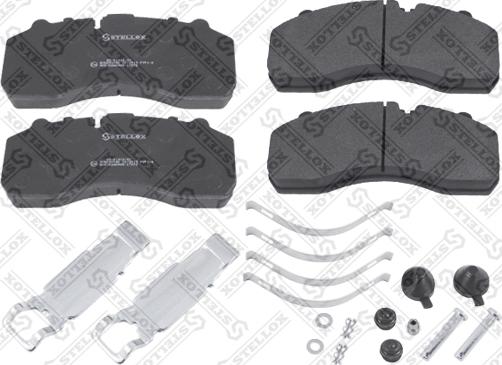 Stellox 85-01412-SX - Kit de plaquettes de frein, frein à disque cwaw.fr