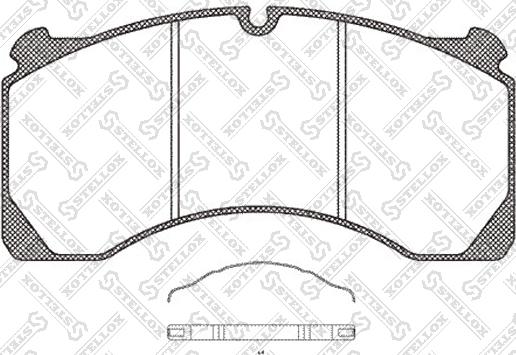 Stellox 85-01422-SX - Kit de plaquettes de frein, frein à disque cwaw.fr