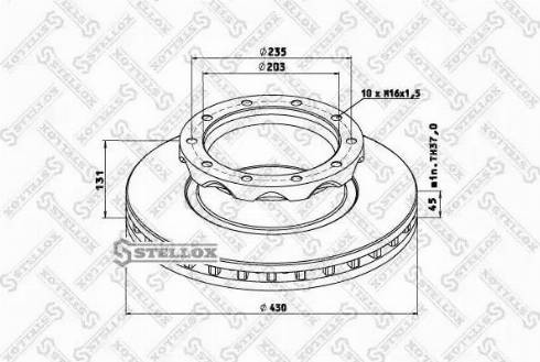 Stellox 85-01266-SX - Disque de frein cwaw.fr