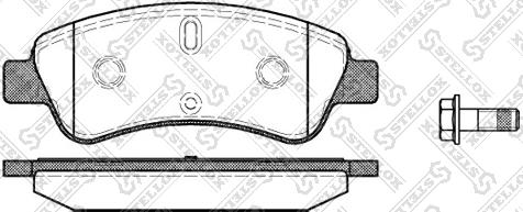 Stellox 851 010B-SX - Kit de plaquettes de frein, frein à disque cwaw.fr