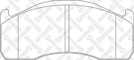 Stellox 85-11466-SX - Kit de plaquettes de frein, frein à disque cwaw.fr