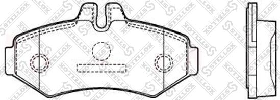 Stellox 85-11406-SX - Kit de plaquettes de frein, frein à disque cwaw.fr