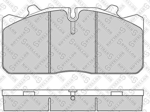 Stellox 85-11416-SX - Kit de plaquettes de frein, frein à disque cwaw.fr