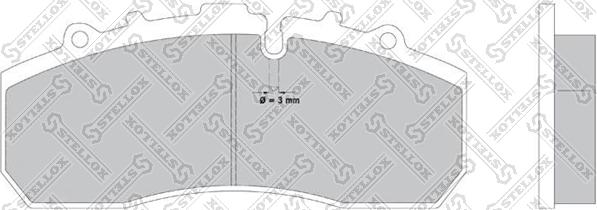 Stellox 85-11413-SX - Kit de plaquettes de frein, frein à disque cwaw.fr