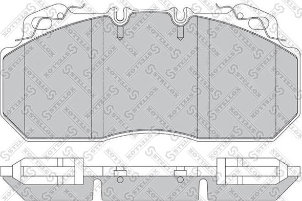 Stellox 85-11417-SX - Kit de plaquettes de frein, frein à disque cwaw.fr