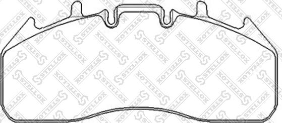 Stellox 85-11432-SX - Kit de plaquettes de frein, frein à disque cwaw.fr