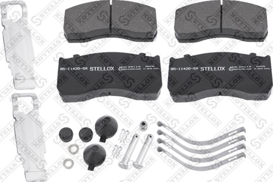 Stellox 85-11420-SX - Kit de plaquettes de frein, frein à disque cwaw.fr