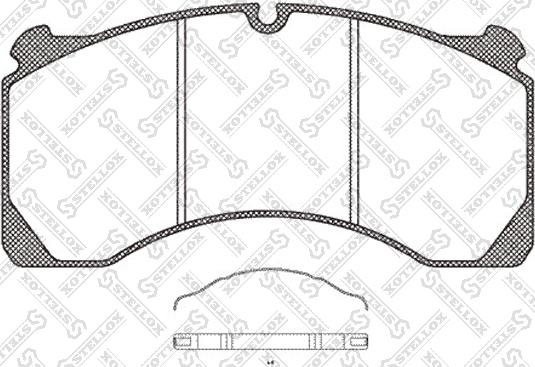 Stellox 85-11422-SX - Kit de plaquettes de frein, frein à disque cwaw.fr