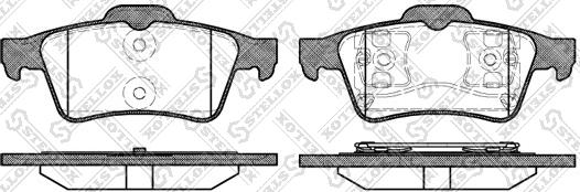 Stellox 853 000B-SX - Kit de plaquettes de frein, frein à disque cwaw.fr