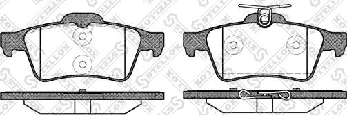 Stellox 853 020-SX - Kit de plaquettes de frein, frein à disque cwaw.fr