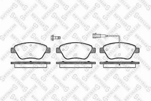 Stellox 869 001L-SX - Kit de plaquettes de frein, frein à disque cwaw.fr