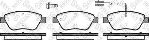 Stellox 869 001-SX - Kit de plaquettes de frein, frein à disque cwaw.fr