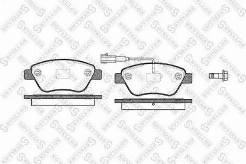 Stellox 869 011L-SX - Kit de plaquettes de frein, frein à disque cwaw.fr