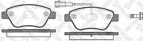 Stellox 869 011-SX - Kit de plaquettes de frein, frein à disque cwaw.fr