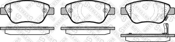 Stellox 869 031B-SX - Kit de plaquettes de frein, frein à disque cwaw.fr