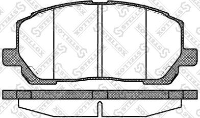 Stellox 866 000-SX - Kit de plaquettes de frein, frein à disque cwaw.fr