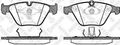 Stellox 868 000B-SX - Kit de plaquettes de frein, frein à disque cwaw.fr